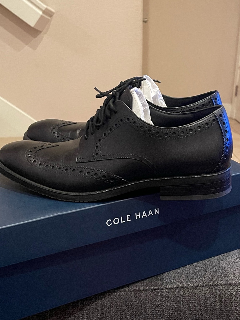 Mens Black Cole Haan Dress Shoes